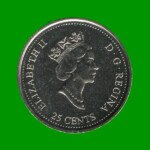 MONEDA DE CANADA 25 CENTAVOS, AÑO 1999, CONMEMORATIVA, ANIMAL ESTILIZADO, ESTADO NUEVA.- - Imagen 2