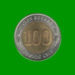 MONEDA DE ECUADOR 100 SUCRES, CONMEMORATIVA, BIMETALICA, AÑO 1997, ESTADO NUEVA.-
