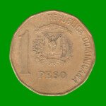 MONEDA DE REPUBLICA DOMINICA 1 PESO, AÑO 1997, ESTADO USADA.-