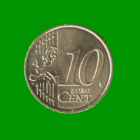MONEDA DE ESPAÑA 10 CENTAVOS DE EURO, AÑO 2008, ESTADO USADA.-