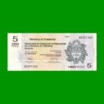 BONO CORRIENTES $5,00, EC 315, SERIE C, ESTADO MUY BUENO.-