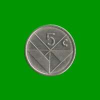 MONEDA DE ARUBA 5 CENTAVOS, AÑO 2010, ESTADO NUEVA.-