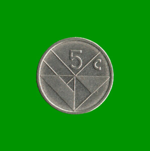 MONEDA DE ARUBA 5 CENTAVOS, AÑO 2010, ESTADO NUEVA.-