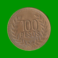 MONEDA DE COLOMBIA $ 100 PESOS, AÑO 2006, ESTADO USADA.-