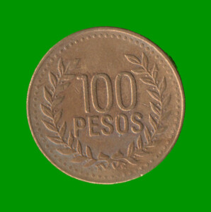 MONEDA DE COLOMBIA $ 100 PESOS, AÑO 2006, ESTADO USADA.-