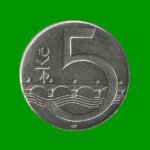 MONEDA DE REPUBLICA CHECA 5 CORONAS, AÑO 2006, ESTADO USADA.-