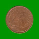 MONEDA DE BRASIL 5 CENTAVOS, AÑO 2012, ESTADO USADA.- - Imagen 2