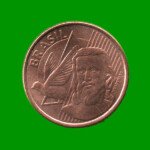 MONEDA DE BRASIL 5 CENTAVOS, AÑO 2015, ESTADO NUEVA.- - Imagen 2