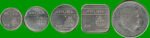 ARUBA SET DE CINCO MONEDAS 5, 10, 25, 50 CENTAVOS Y 1 FLORIN, AÑO 2015, ESTADO NUEVAS.- - Imagen 2
