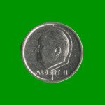 MONEDA DE BELGICA 1 FRANCO BELGIE, AÑO 1995, ESTADO USADA.- - Imagen 2