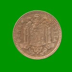 MONEDA DE ESPAÑA 1 PASETA, AÑO 1975, ESTADO USADA.-