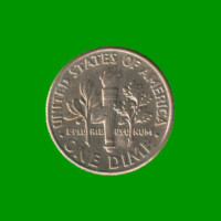 MONEDA DE ESTADOS UNIDOS 10 CENTAVOS, AÑO 2007 (P), ESTADO USADA.-