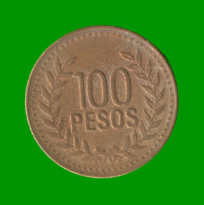 MONEDA DE COLOMBIA $ 100 PESOS, AÑO 2007, ESTADO USADA.-