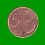 MONEDA DE ESPAÑA 5 CENTAVOS DE EURO, AÑO 2009, ESTADO USADA.-