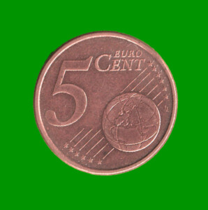 MONEDA DE ESPAÑA 5 CENTAVOS DE EURO, AÑO 2009, ESTADO USADA.-