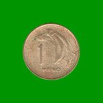 MONEDA DE URUGUAY $ 1,00 , AÑO 1969, ESTADO USADA.-