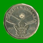 MONEDA DE CANADA 1 DOLAR, CONMEMORATIVA, AÑO 2017, ESTADO NUEVA.-