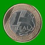 MONEDA DE BRASIL 1 REAL BIMETALICA, AÑO 2017, ESTADO NUEVA.-