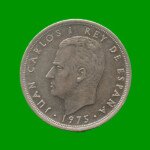 MONEDA DE ESPAÑA 5 PASETAS, AÑO 1975, ESTADO USADA.- - Imagen 2