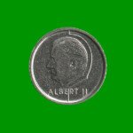 MONEDA DE BELGICA 1 FRANCO BELGIE, AÑO 1996, ESTADO USADA.- - Imagen 2