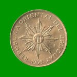 MONEDA DE URUGUAY $ 10,00 , AÑO 1969, ESTADO USADA.- - Imagen 2