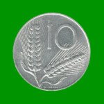 MONEDA DE ITALIA 10 LIRAS, AÑO 1979, ESTADO USADA.-