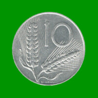 MONEDA DE ITALIA 10 LIRAS, AÑO 1979, ESTADO USADA.-