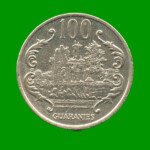 MONEDA DE PARAGUAY 100 GUARANIES, AÑO 1990, ESTADO USADA.-