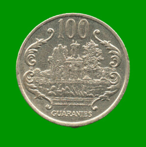 MONEDA DE PARAGUAY 100 GUARANIES, AÑO 1990, ESTADO USADA.-