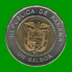 MONEDA DE PANAMA 1 BALBOA, BIMETALICA, AÑO 2011, ESTADO USADA.-