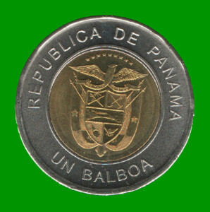 MONEDA DE PANAMA 1 BALBOA, BIMETALICA, AÑO 2011, ESTADO USADA.-