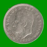 MONEDA DE ESPAÑA 25 PASETAS, AÑO 1975, ESTADO USADA.- - Imagen 2