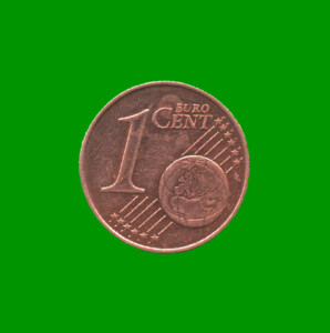 MONEDA DE IRLANDA 1 CENTAVO DE EURO, AÑO 2002, ESTADO USADA.-