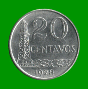 MONEDA DE BRASIL 20 CENTAVOS, AÑO 1978, ESTADO USADA.-
