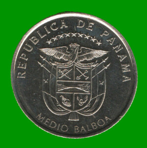 MONEDA DE PANAMA 1/2 BALBOA, CONMEMORATIVA, AÑO 2014, ESTADO NUEVA.-