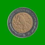MONEDA DE MEXICO 1 PESO, BIMETALICA, AÑO 1994, ESTADO USADA.- - Imagen 2