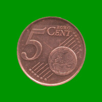 MONEDA DE IRLANDA 5 CENTAVOS DE EURO, AÑO 2002, ESTADO USADA.-
