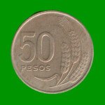 MONEDA DE URUGUAY $ 50,00 , AÑO 1970, ESTADO USADA.-