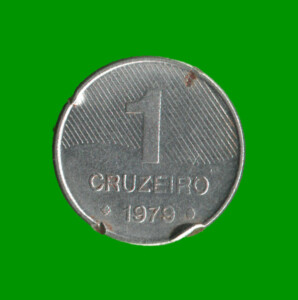 MONEDA DE BRASIL 1 CRUZEIRO, AÑO 1979, ESTADO USADA.-
