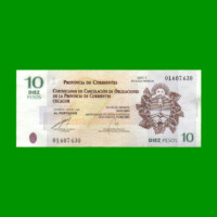BONO CORRIENTES $10,00, EC 319, SERIE C, ESTADO EXCELENTE+ .-