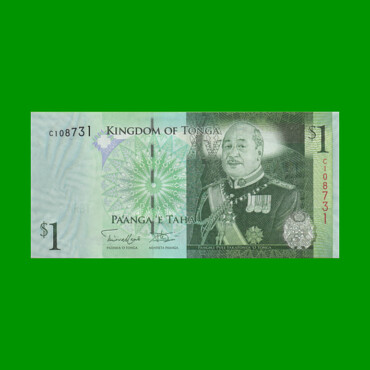 BILLETE DE TONGA 1 PA`ANGA, PICK 37, AÑO (2008) ESTADO SIN CIRCULAR.-