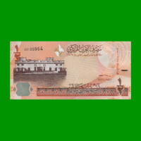 BILLETE DE BAHRAIN 1/2 DINAR, PICK 25, ESTADO SIN CIRCULAR.-