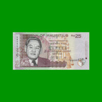 BILLETE DE MAURICIO 25 RUPIAS, PICK 49c, AÑO 2006, ESTADO SIN CIRCULAR.-