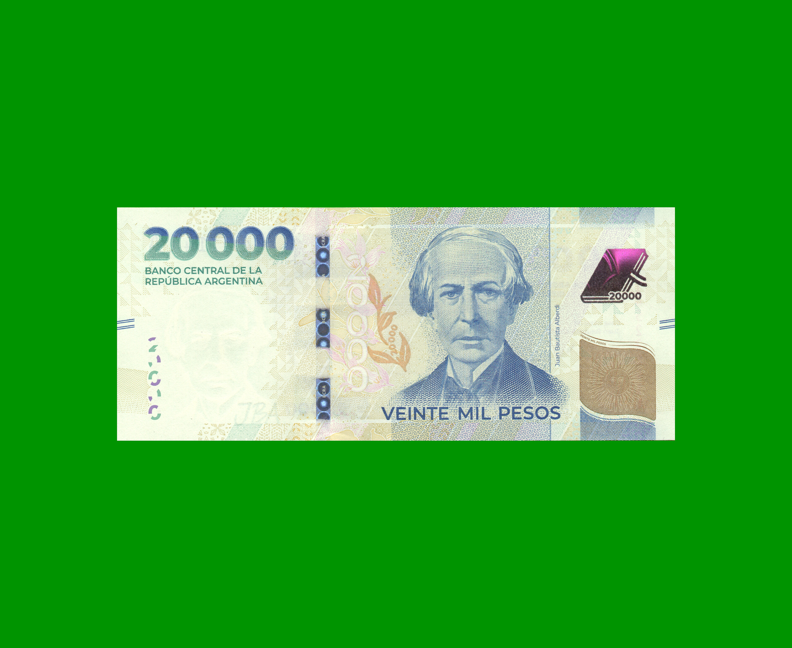 HEROÍNAS Y HÉROES DE LA PATRIA, $20.000 NUEVO DISEÑO, COL N06a AÑO 2024, SERIE A, SIN CIRCULAR.-