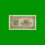 BILLETE DE GRECIA 20 DRACMAS, PICK 315, AÑO 1940, ESTADO SIN CIRCULAR .-