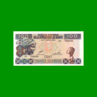 BILLETE DE GUINEA 100 FRANCOS, PICK 35b, AÑO 2012 ESTADO SIN CIRCULAR.-