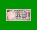 BILLETE DE INDIA 50 RUPIAS, PICK 97n, ESTADO SIN CIRCULAR.-