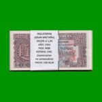 FAJO DE BILLETES DE INGLATERRA 1 LIBRA, PICK M36, AÑO 1962, ESTADO SIN CIRCULAR.-