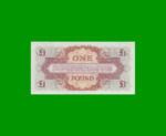 BILLETE DE INGLATERRA (GRAN BRETAÑA) 1 LIBRA, PICK M36, ESTADO SIN CIRCULAR.- - Imagen 2