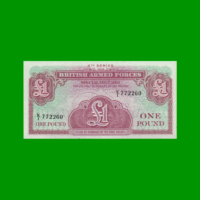 BILLETE DE INGLATERRA (GRAN BRETAÑA) 1 LIBRA, PICK M36, ESTADO SIN CIRCULAR.-